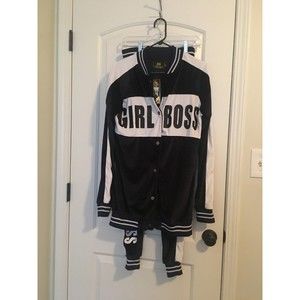 2 Pc Special One International Women's Velour Jogging Suit Set Size Medium